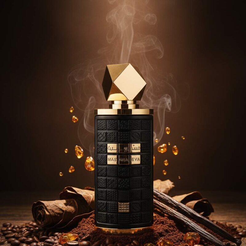Lattafa Mashrabya arab parfüm – füstös, fás, fűszeres illat