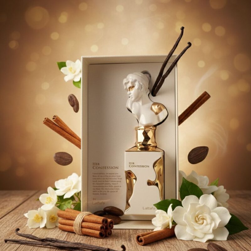 Lattafa Her Confession arab parfüm – nőies, krémes illat