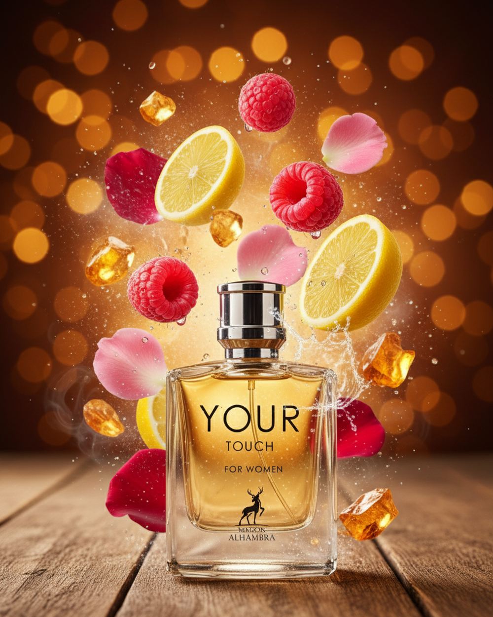 Your Touch For Women parfüm málna rózsa és vanília illatjegyekkel