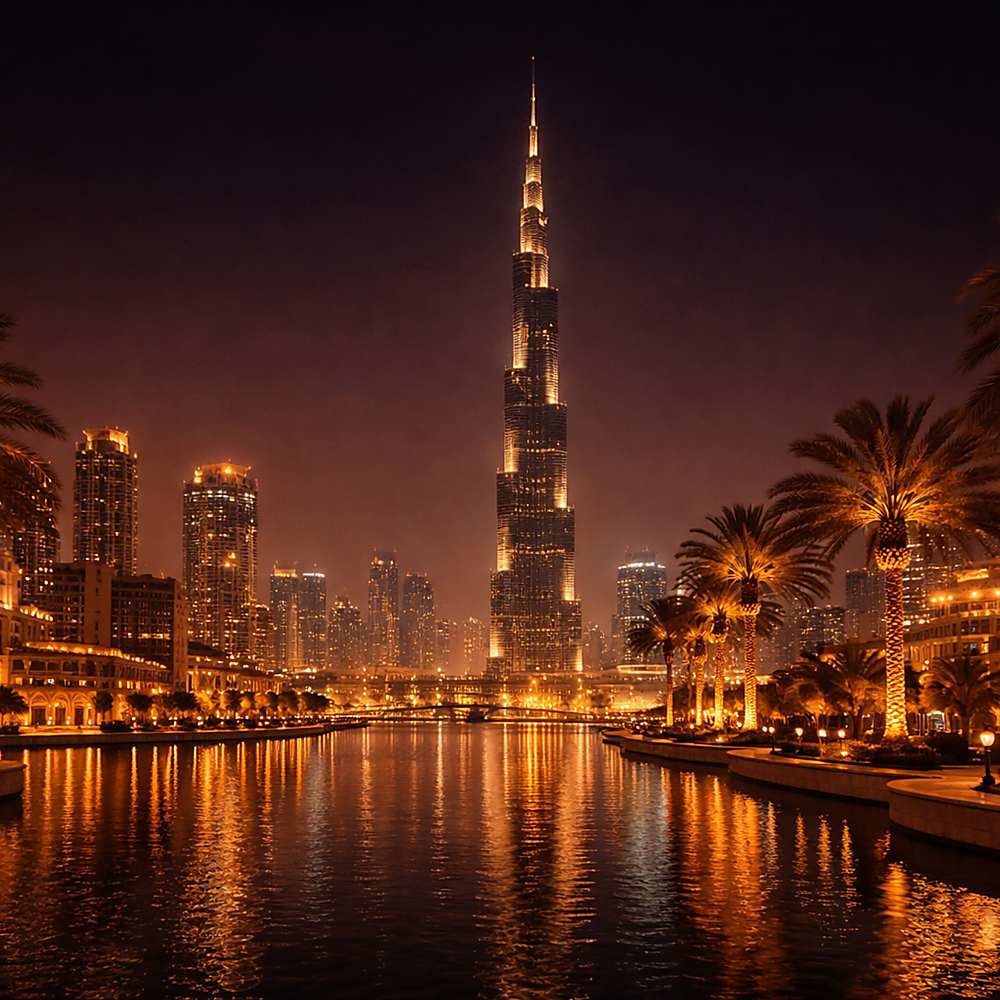 Dubai éjszakai városképe – a modern arab kultúra és az arab parfümvilág inspirációs központja