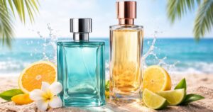 nyári parfümök friss citrusos illatok tengerparti hangulatban